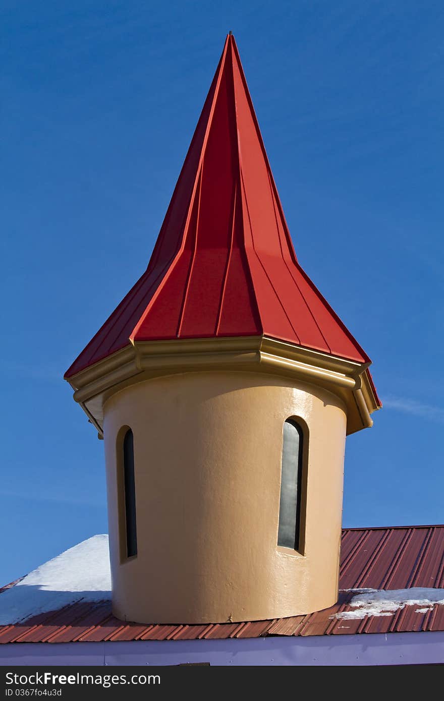 Sandusky, OH - The top of a castle arcade in sandusky ohio. Sandusky, OH - The top of a castle arcade in sandusky ohio