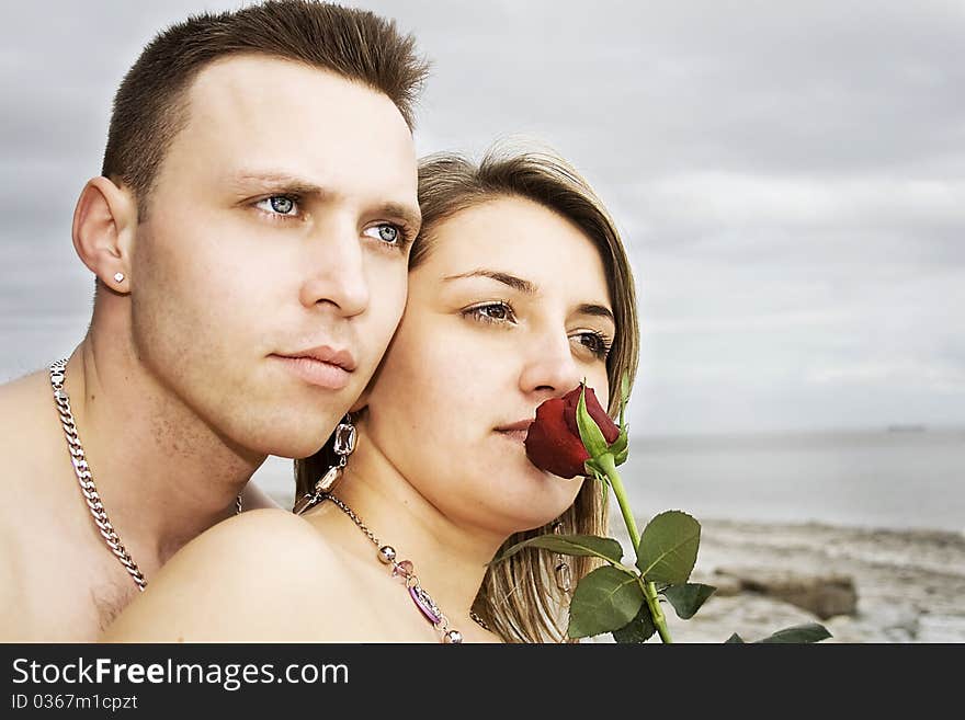 Couple With Rose