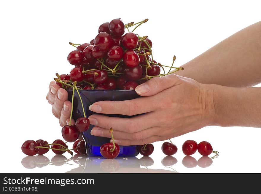 Cherries in bowl