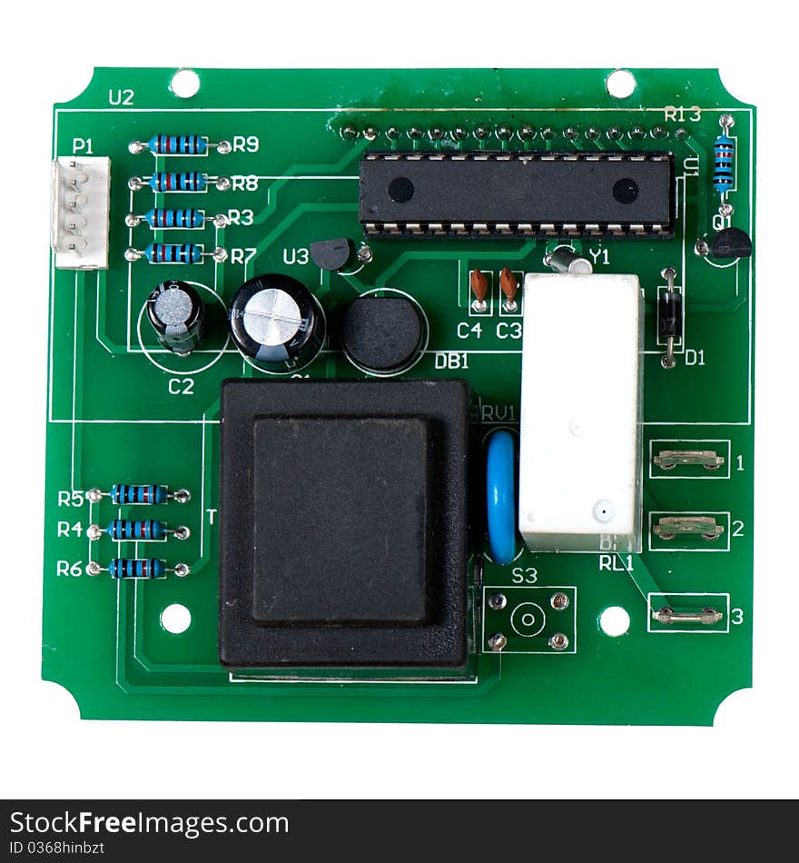 Green assembled integrated microcircuit board