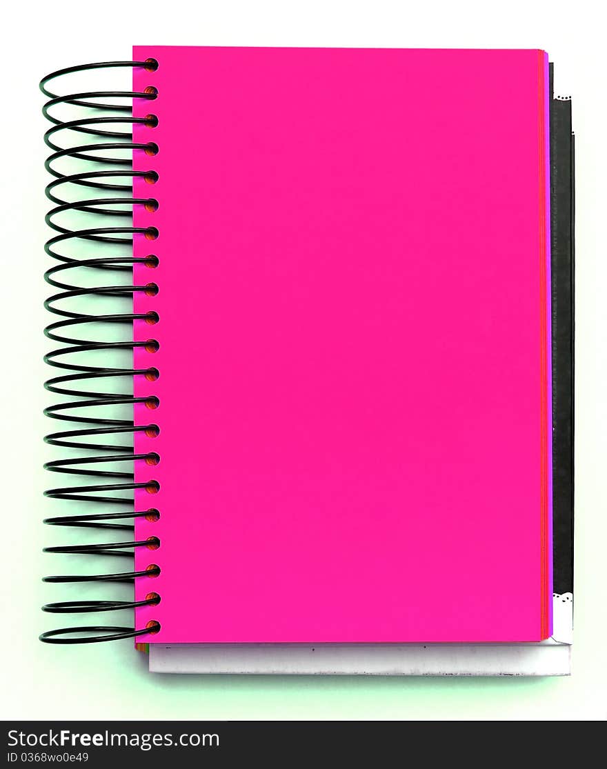 Pink blank notebook