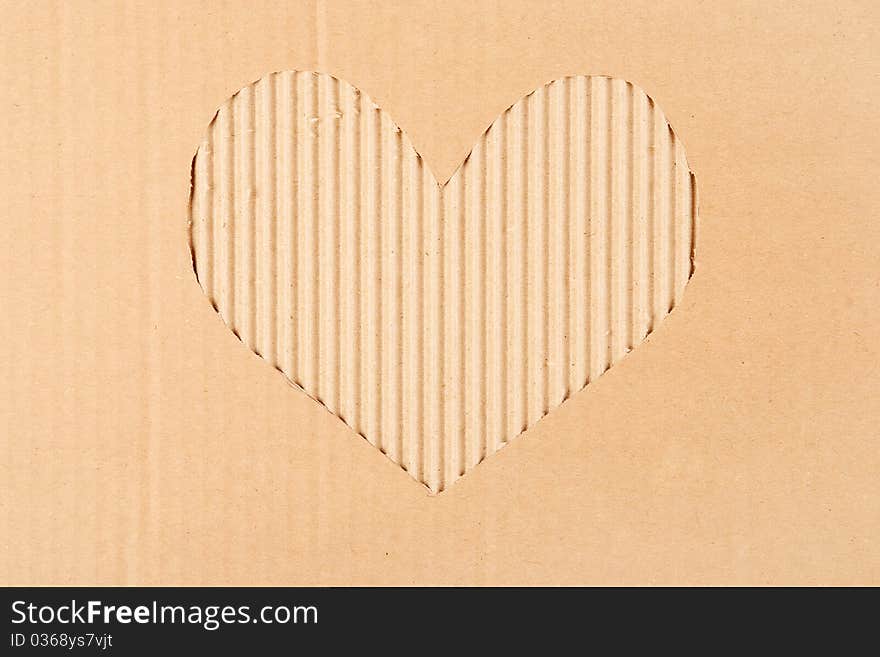 Cardboard Heart Background