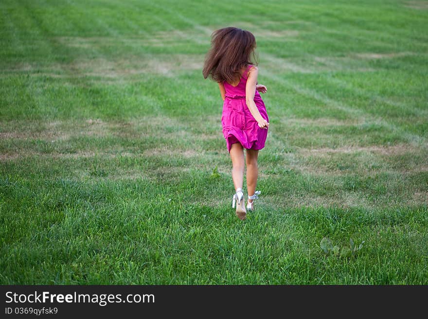 Beautiful young woman outdoor portrait