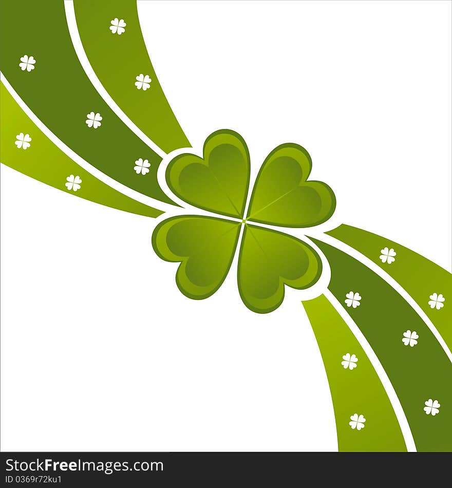 St. patrick's day background with clover