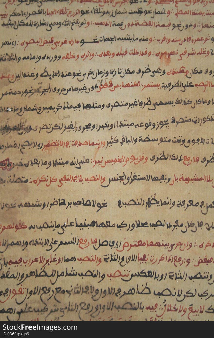 Old manuscripts from Sankore Mosque