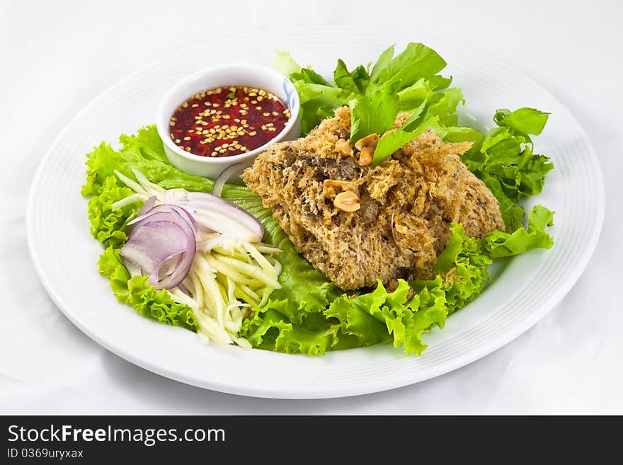 Thai style Catfish Salad