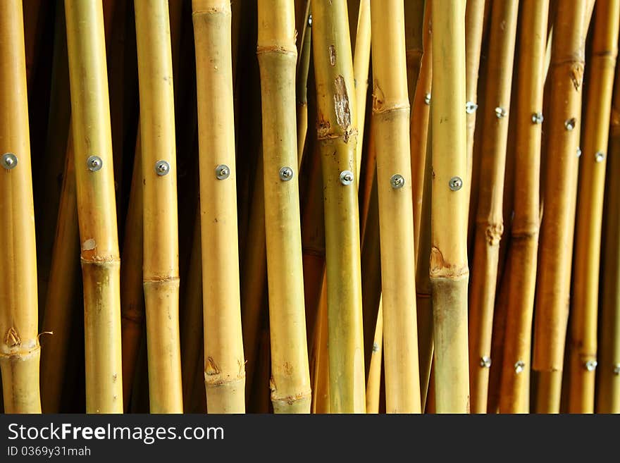 Bamboo used in making equipment in Thailand