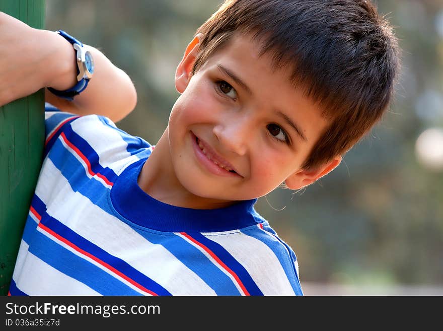 Portrait of smiling little boy. Portrait of smiling little boy