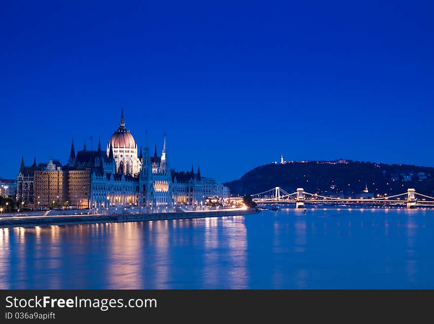 Night lights in Budapest-Hungary-Europe