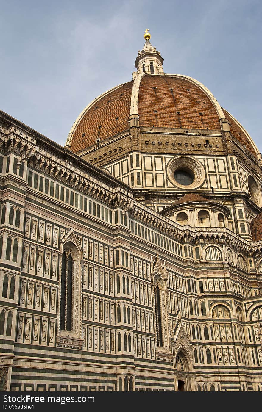 Architectural Detail of Piazza del Duomo in Florence, Italy. Architectural Detail of Piazza del Duomo in Florence, Italy