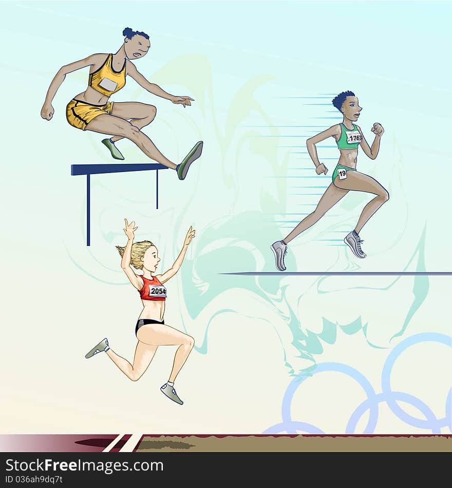 Olympic games theme 
Detailed Vector Illustration. Olympic games theme 
Detailed Vector Illustration