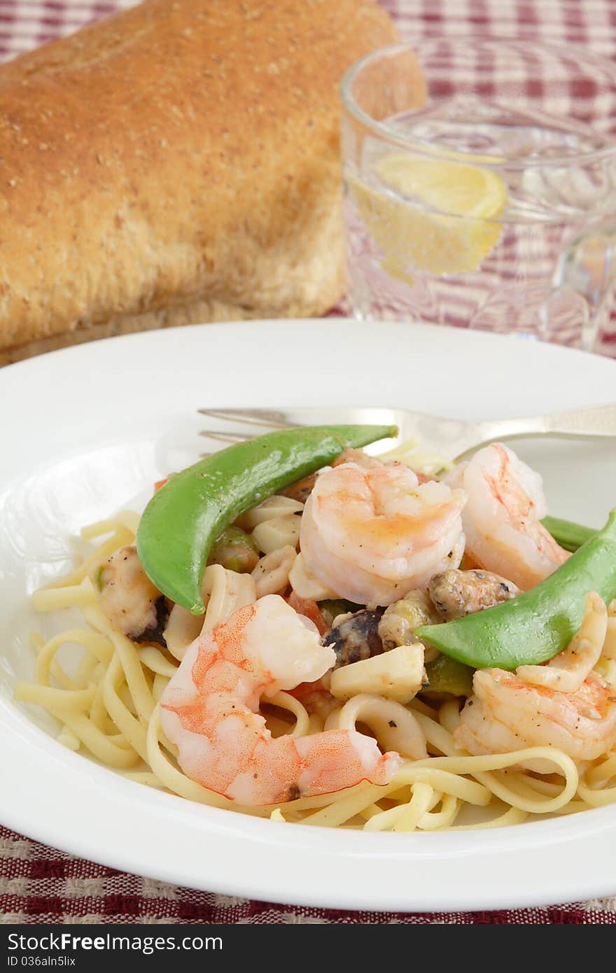 Shrimp And Linguine