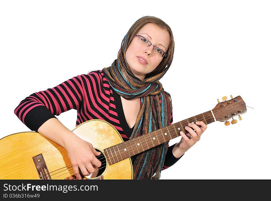 Portrait of a guitarist