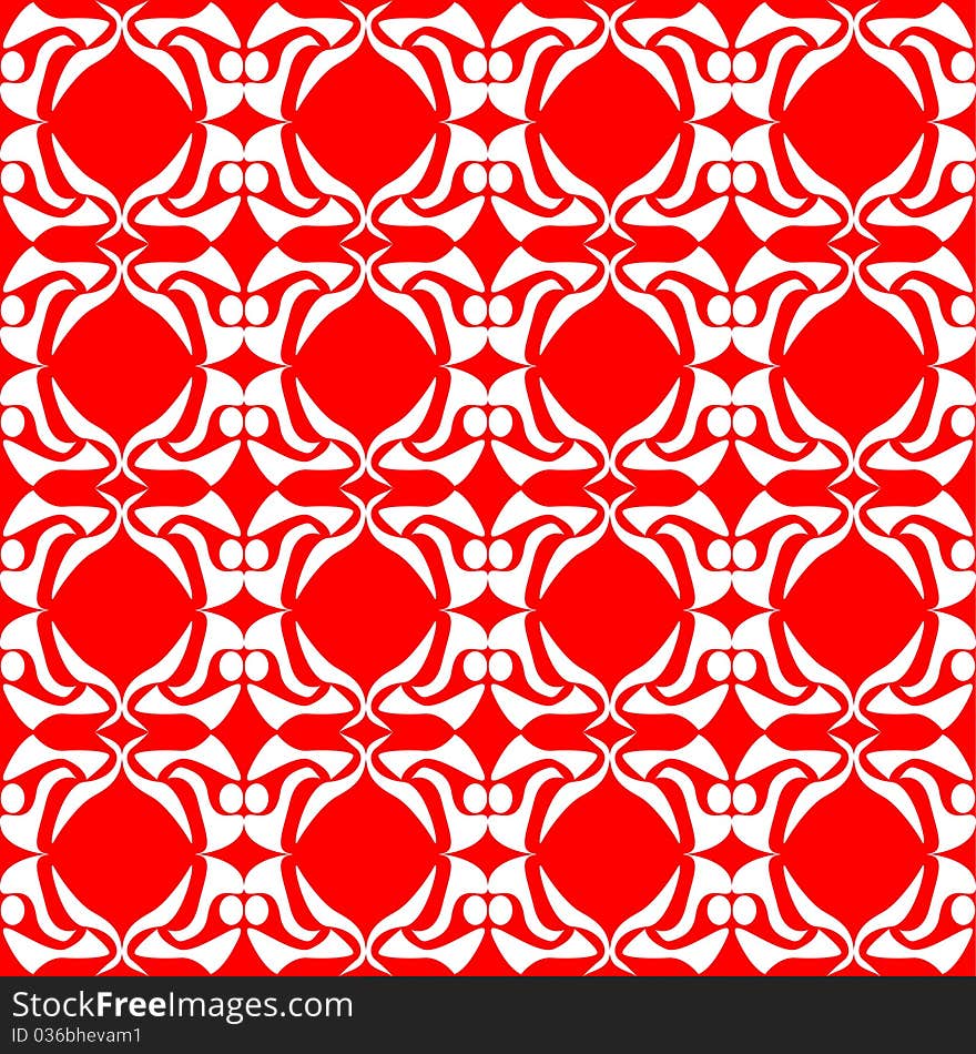 Seamless red floral pattern background excellent. Seamless red floral pattern background excellent