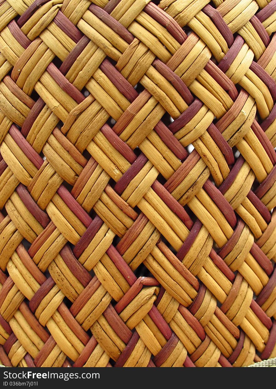 Close-up pattern on bamboo wall