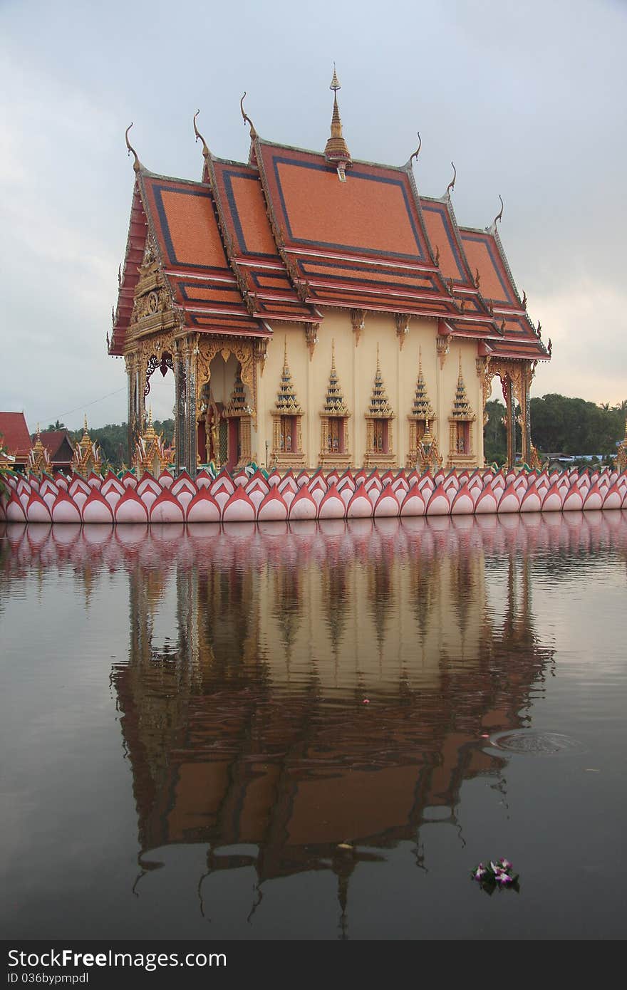 Shadow image of temple in Thailand. Shadow image of temple in Thailand.