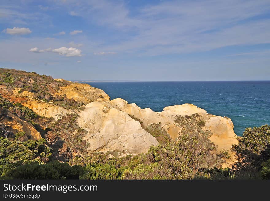 Famous rock formations. Great Ocean Road, Australia. Famous rock formations. Great Ocean Road, Australia.