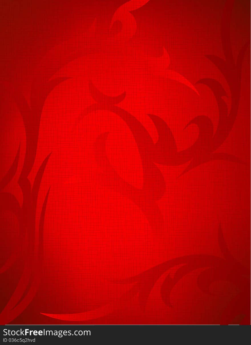 Vector of retro red background