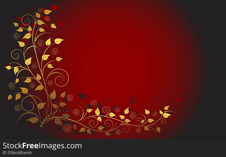 Vector illustration of floral ornament.