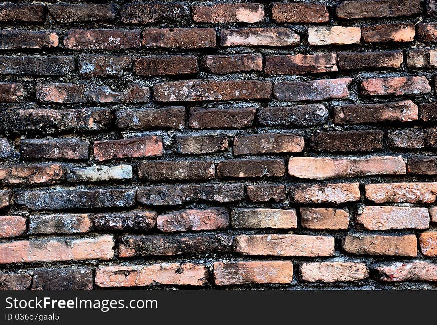 The texture of old brick wall