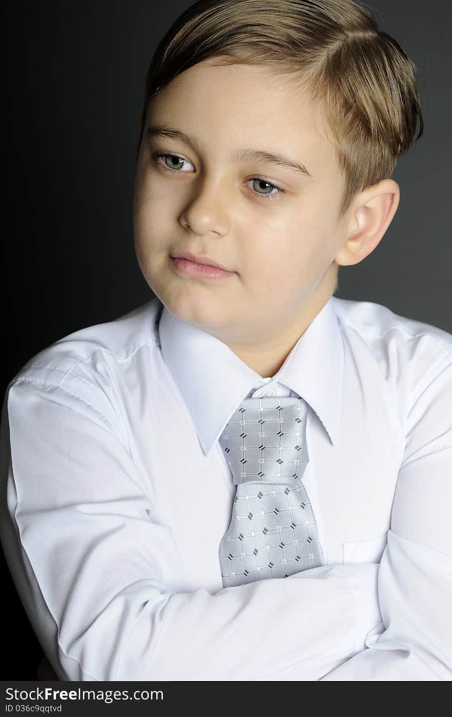 White young businessman posing in studio. White young businessman posing in studio