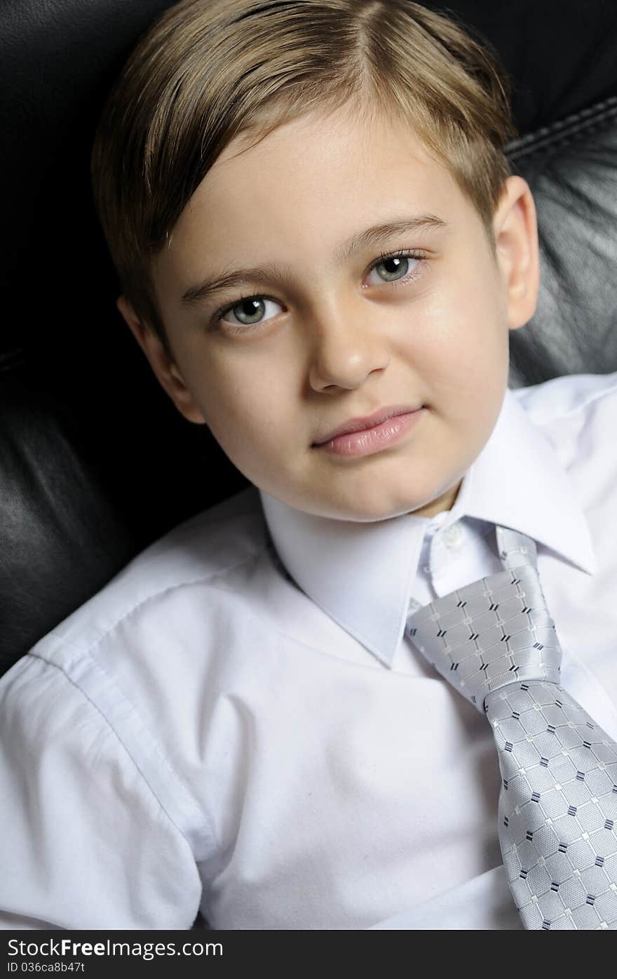 White pretty businessman posing in studio. White pretty businessman posing in studio