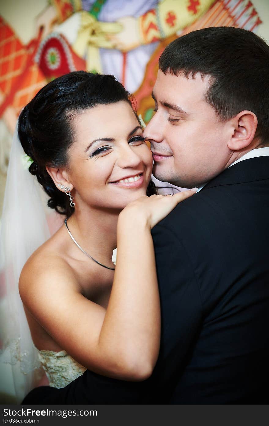 Happy Bride And Groom