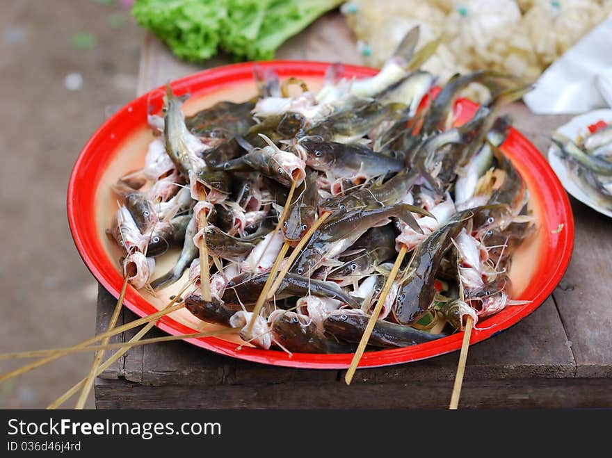 Bagrid Catfish for Sale in Market. Bagrid Catfish for Sale in Market