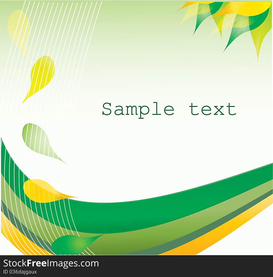 Echo Card template, background illustration. Echo Card template, background illustration.