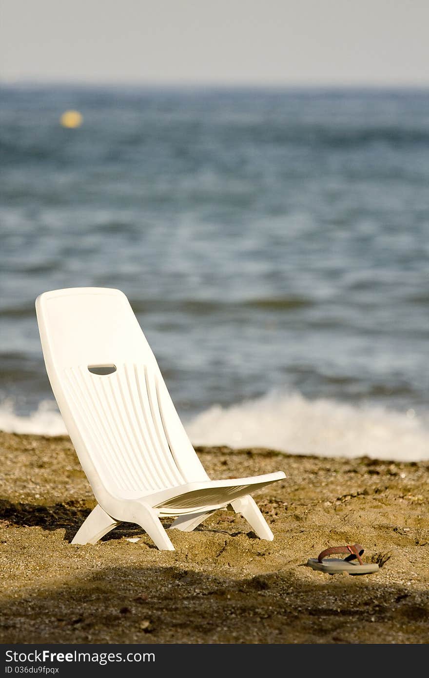 Relaxing on the beach