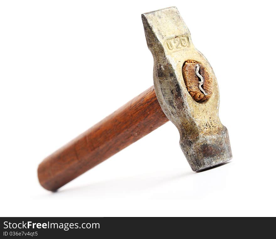 Hammer old. Isolated