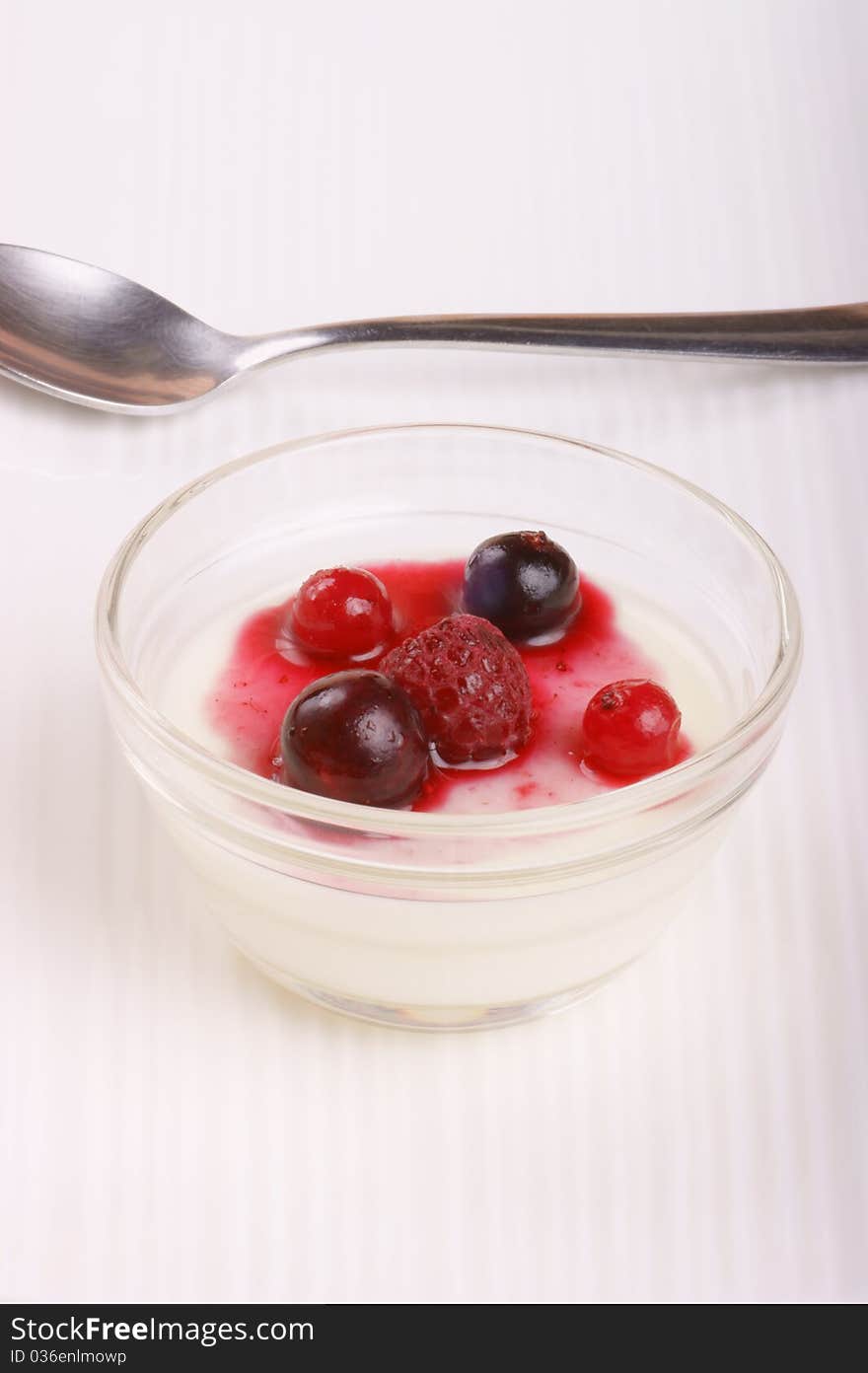 Panna Cotta With Soft Fruits