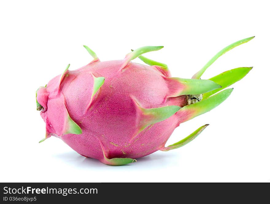 Dragon fruit isolated on white