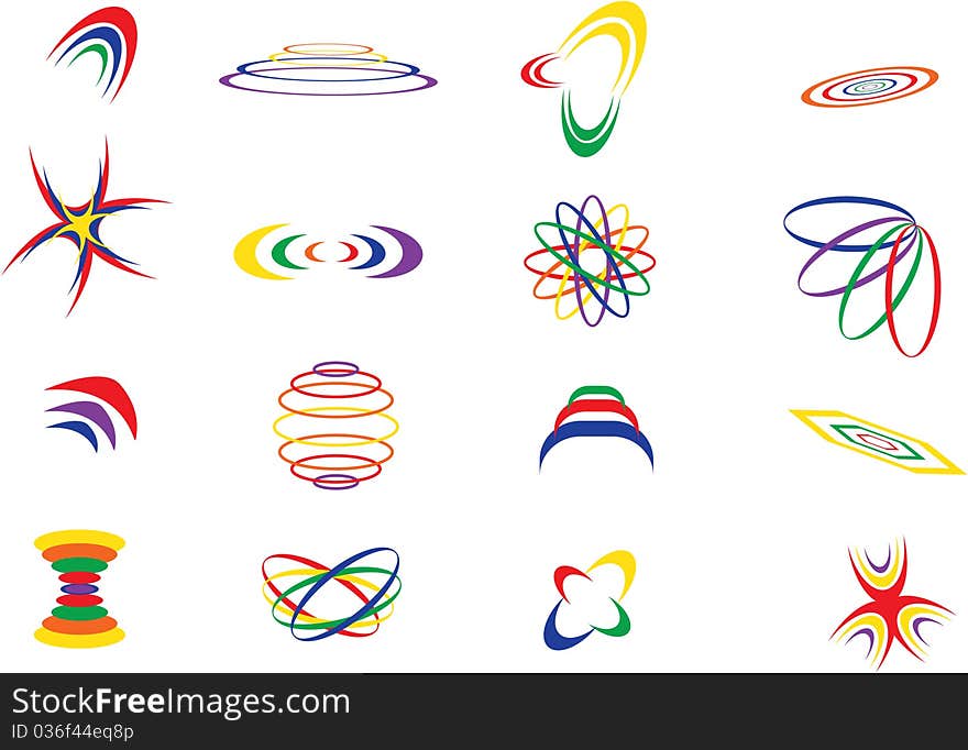 Abstract icons vector set