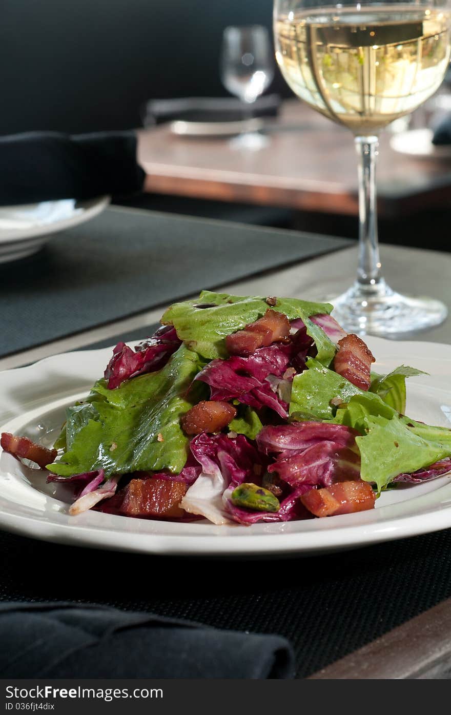 MIxed Salad With Bacon