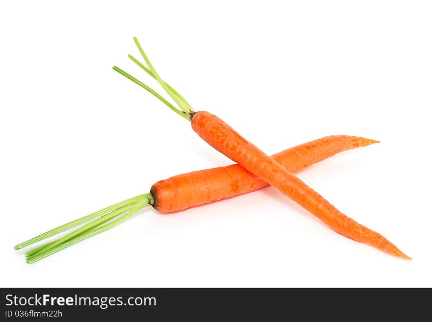 Two Fresh Carrots