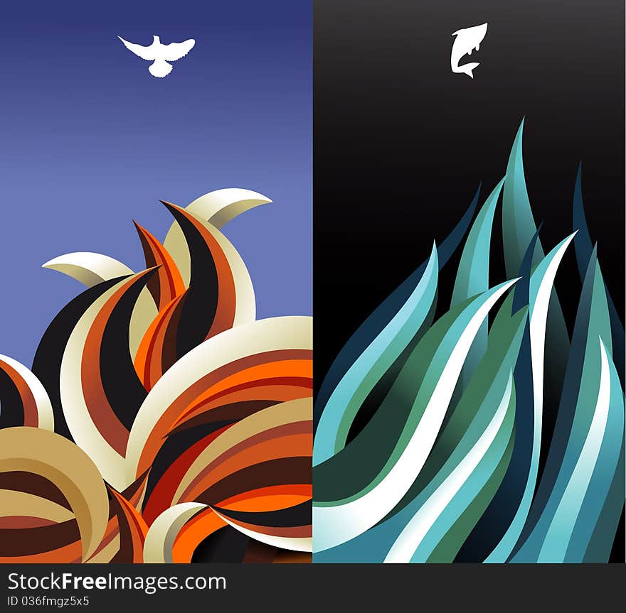 Background decor colors shapes illustration. Background decor colors shapes illustration