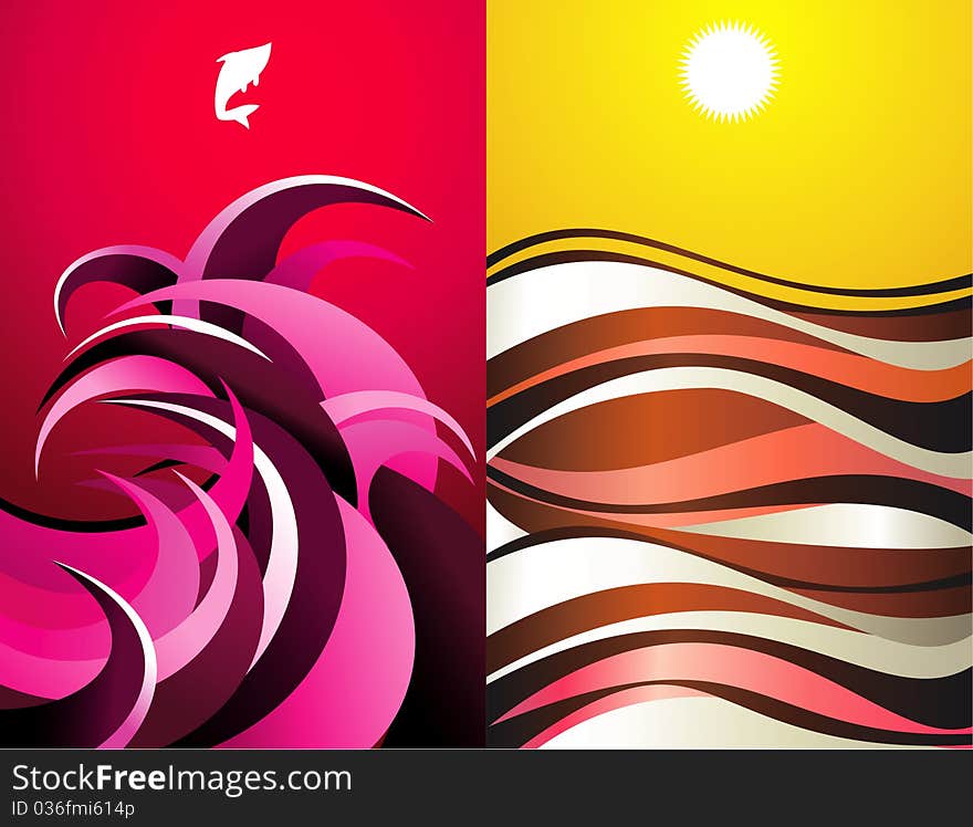 Background decor colors shapes illustration. Background decor colors shapes illustration