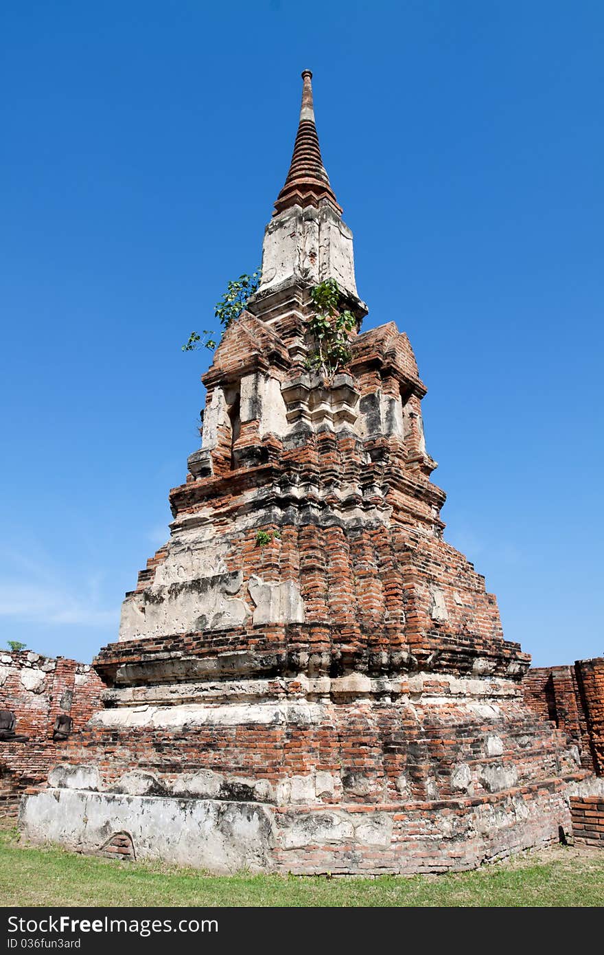 Old pagoda at Ayuthaya,Thailand