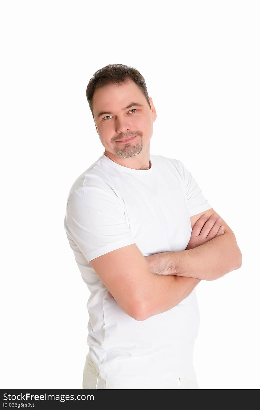 Portrait Of A Handsome Man In Studio