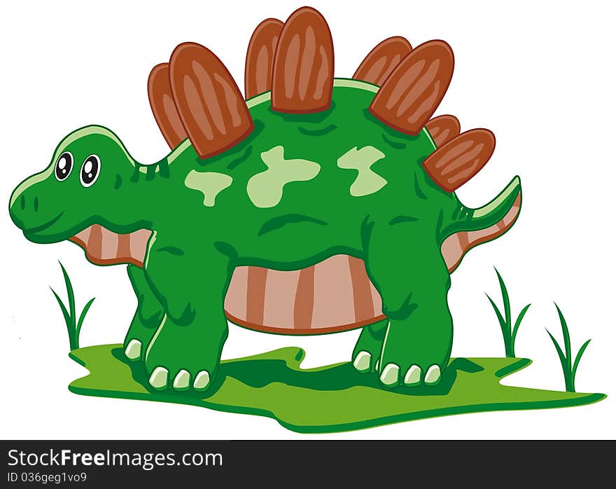 Baby stegosaurus