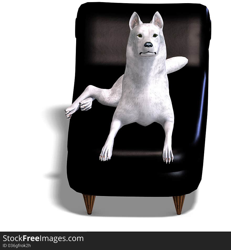 White Wolf on the couch