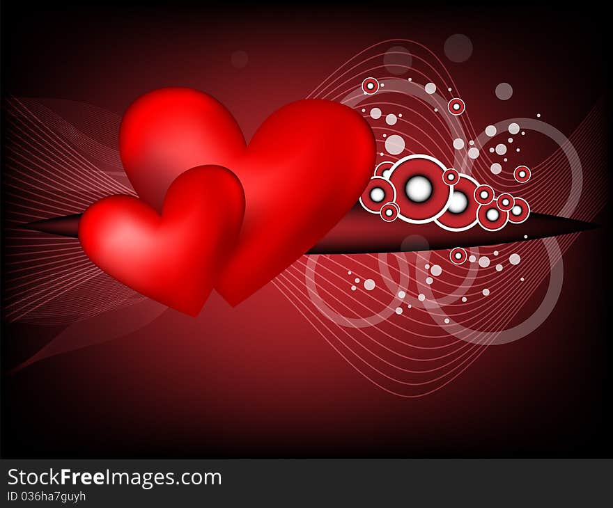 Heart modern background - abstract theme