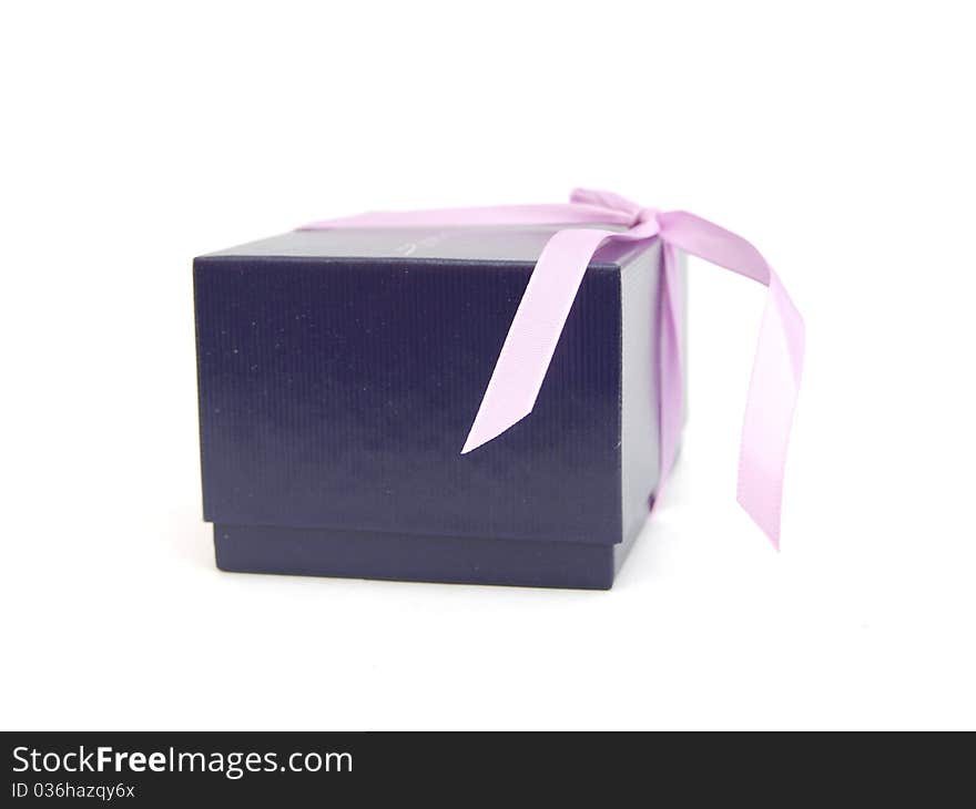 Beautiful Blue gift box holiday background