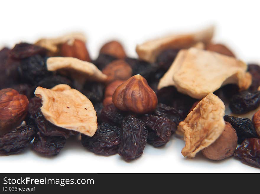 Sultanas, dried fruit and nuts