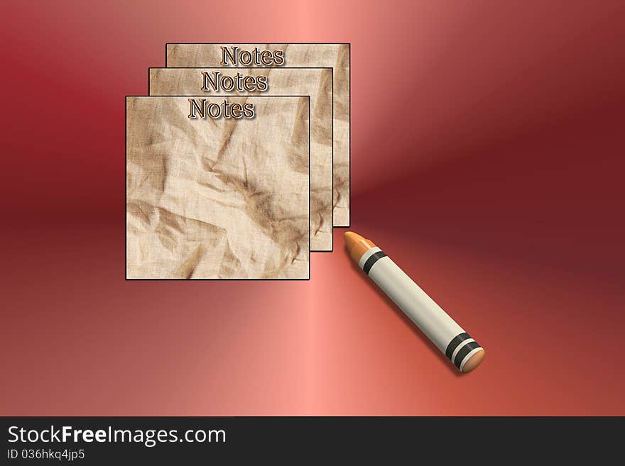 Background or illustration of notes papers. Background or illustration of notes papers