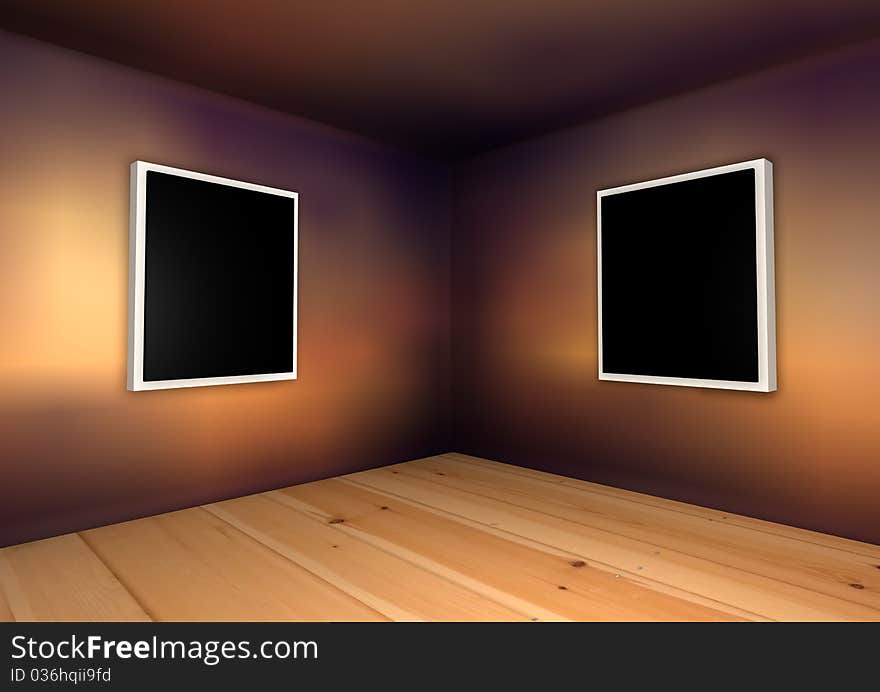 Room framework decoration 3 d