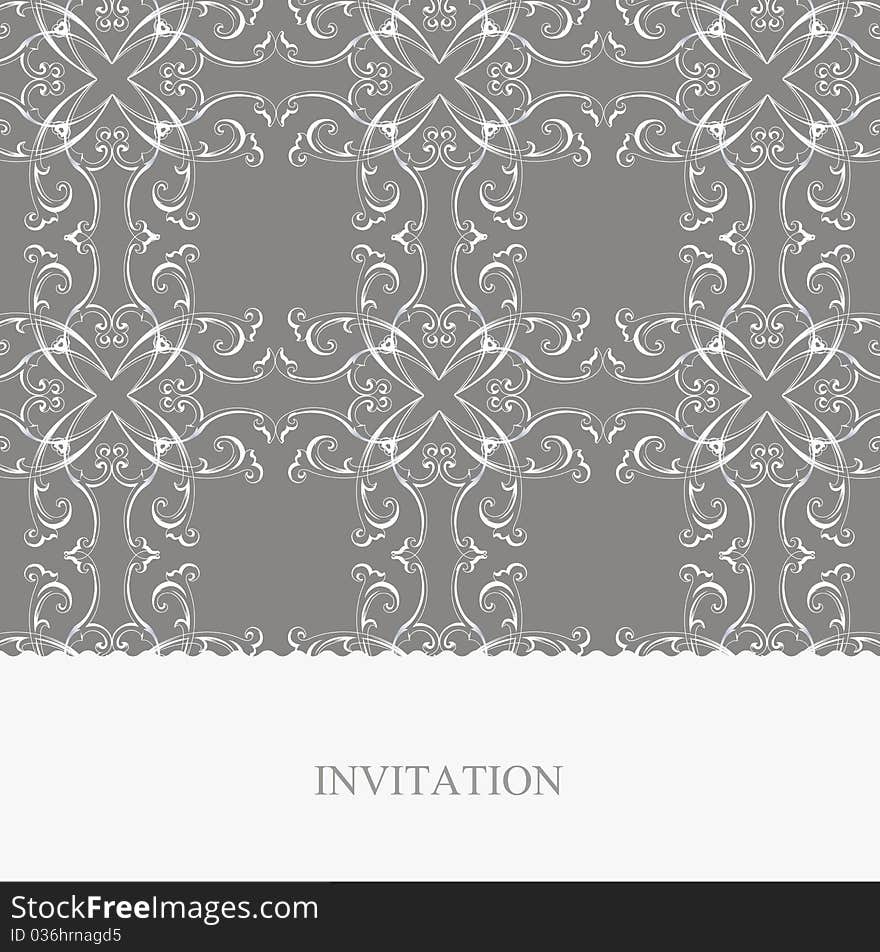 Elegant invitation on special festivity. Elegant invitation on special festivity