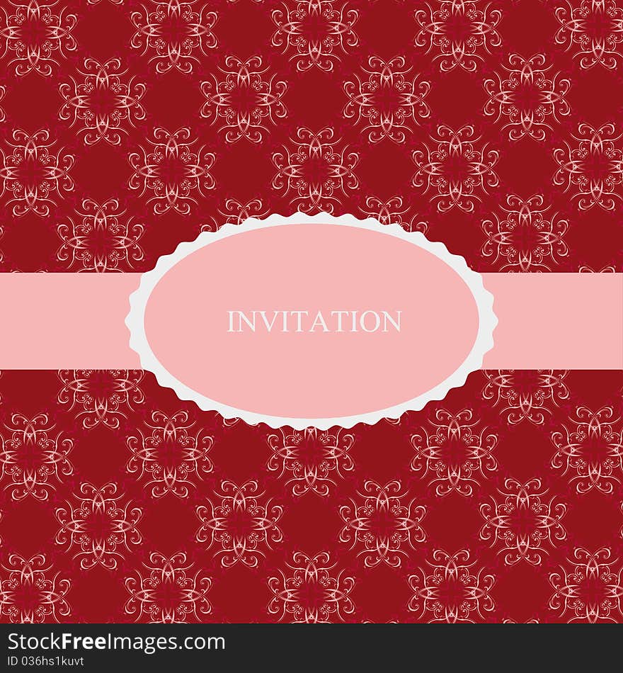 Elegant invitation on special festivity. Elegant invitation on special festivity