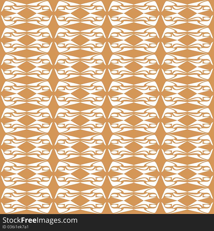 Seamless Floral Pattern orange flow background. Seamless Floral Pattern orange flow background